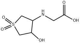 (4-HYDROXY-1,1-DIOXO-TETRAHYDRO-1LAMBDA*6*-THIOPHEN-3-YLAMINO)-ACETIC ACID 结构式