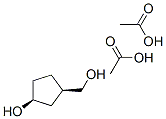 Cyclopentanemethanol, 3-hydroxy-, diacetate, cis- (8CI) 结构式