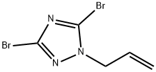 1-Allyl-3,5-dibromo-1H-1,2,4-triazole 结构式