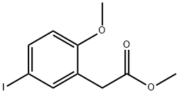 5-IODO-2-METHOXYBENZENEACETIC ACID METHYL ESTER 结构式