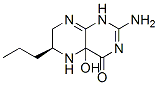 4(1H)-Pteridinone, 2-amino-4a,5,6,7-tetrahydro-4a-hydroxy-6-propyl-, (6S)- (9CI) 结构式