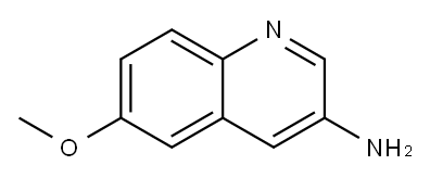 3-氨基-6-甲氧基喹啉 结构式