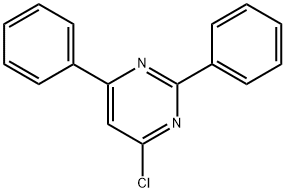 4-氯-2,6-二苯基嘧啶 结构式