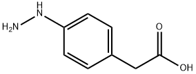 2-(4-肼基苯基)乙酸 结构式