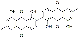2,2'-Bi(1,8-dihydroxy-6-methylanthraquinone) 结构式