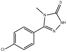 4-triazole-3-thiol,5-(p-chlorophenyl)-4-methyl-4h-2 结构式