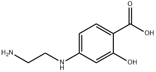 Benzoic acid, 4-[(2-aminoethyl)amino]-2-hydroxy- (9CI) 结构式