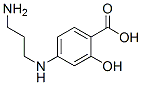 Benzoic acid, 4-[(3-aminopropyl)amino]-2-hydroxy- (9CI) 结构式