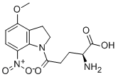 (S)-ALPHA-AMINO-2,3-DIHYDRO-4-METHOXY-7-NITRO-D-OXO-1H-INDOLE-1-PENTANOIC ACID 结构式