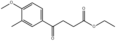 ETHYL 4-(4-METHOXY-3-METHYLPHENYL)-4-OXOBUTANOATE 结构式