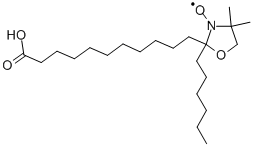 12-氮氧自由基硬脂酸 结构式