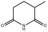 3-METHYLPIPERIDINE-2,6-DIONE 结构式
