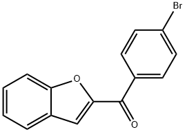 苯并呋喃-2-基(4-溴苯基)甲酮 结构式