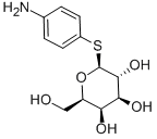 4-氨基苯基-1-硫代-Β-D-半乳糖苷 结构式
