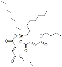 butyl 6,6-dioctyl-4,8,11-trioxo-5,7,12-trioxa-6-stannahexadeca-2,9-dienoate 结构式