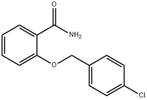 BenzaMide, 2-[(4-chlorophenyl)Methoxy]- 结构式