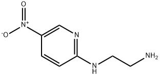 N-(5-硝基-2-吡啶基)-1,2-乙二胺 结构式