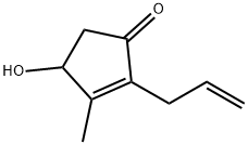 2-丙烯基-3-甲基-4-羟基-2-环戊烯-1-酮 结构式