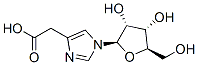 2-[1-[(2R,3R,4S,5R)-3,4-dihydroxy-5-(hydroxymethyl)oxolan-2-yl]imidazol-4-yl]acetic acid 结构式