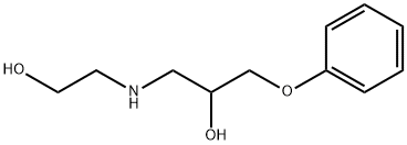 1-((2-羟乙基)氨基)-3-苯氧基丙-2-醇 结构式