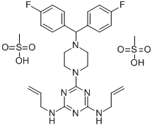 甲磺酸阿米三嗪 结构式