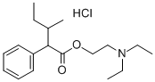 2-(Diethylamino)ethyl alpha-phenyl-beta-methylvalerate hydrochloride 结构式