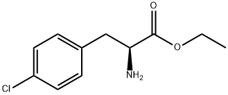 rac-(R*)-2-Amino-3-(4-chlorophenyl)propionic acid ethyl ester 结构式