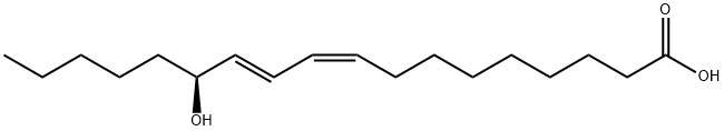13(S)-HYDROXYOCTADECA-9Z,11E-DIENOIC ACID 结构式