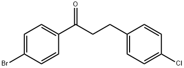 4'-BROMO-3-(4-CHLOROPHENYL)PROPIOPHENONE 结构式