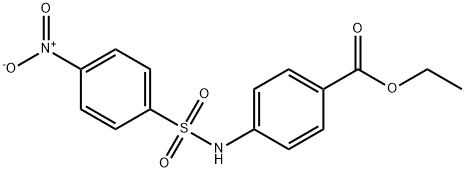 4-(4-硝基-苯磺酰基氨基)-苯甲酸乙酯 结构式