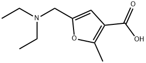 5-((二乙氨基)甲基)-2-甲基呋喃-3-羧酸 结构式