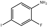 2-氟-4-碘苯胺 结构式