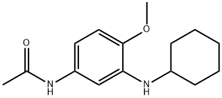 N-[3-(cyclohexylamino)-4-methoxyphenyl]acetamide 结构式