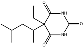 5-ethyl-5-(1,3-dimethylbutyl)-5-barbituric acid 结构式