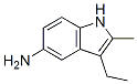 3-ethyl-2-methyl-1H-indol-5-amine 结构式