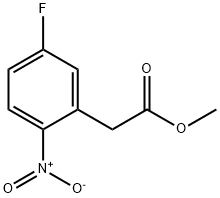 2-硝基-5-氟苯乙酸甲酯 结构式