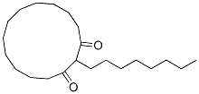2-Octyl-1,3-cyclotetradecanedione 结构式