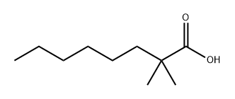 2,2-Dimethyloctanoic acid 结构式
