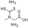 N-(DITHIOCARBOXY)SARCOSINE, DIAMMONIUM SALT 结构式