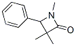 1,3,3-Trimethyl-4-phenylazetidin-2-one 结构式