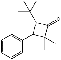 1-tert-Butyl-3,3-dimethyl-4-phenylazetidin-2-one 结构式