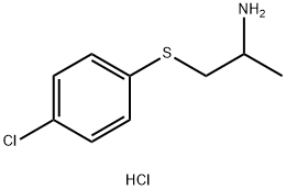 2-Propanamine, 1-((4-chlorophenyl)thio)-, hydrochloride 结构式