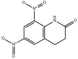 6,8-二硝基-3,4-二氢-2(1H)-喹啉酮 结构式