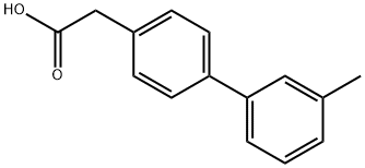 4-(3-甲基苯基)苯乙酸 结构式