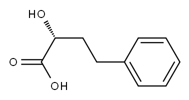 (R)-2-羟基-4-苯基丁酸 结构式
