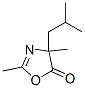 2-Oxazolin-5-one,  4-isobutyl-2,4-dimethyl-,  ()-  (8CI) 结构式