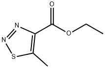 5-Methyl-1,2,3-thiadiazole-4-carboxylic acid ethyl ester 结构式