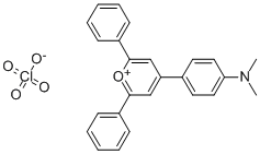 4-(4-二甲氨基-苯基)-2,6-二苯基-吡喃高氯酸盐 结构式