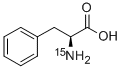 L-苯丙氨酸-15N 结构式