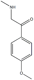 1-(4-methoxyphenyl)-2-(methylamino)ethanone hydrochloride 结构式